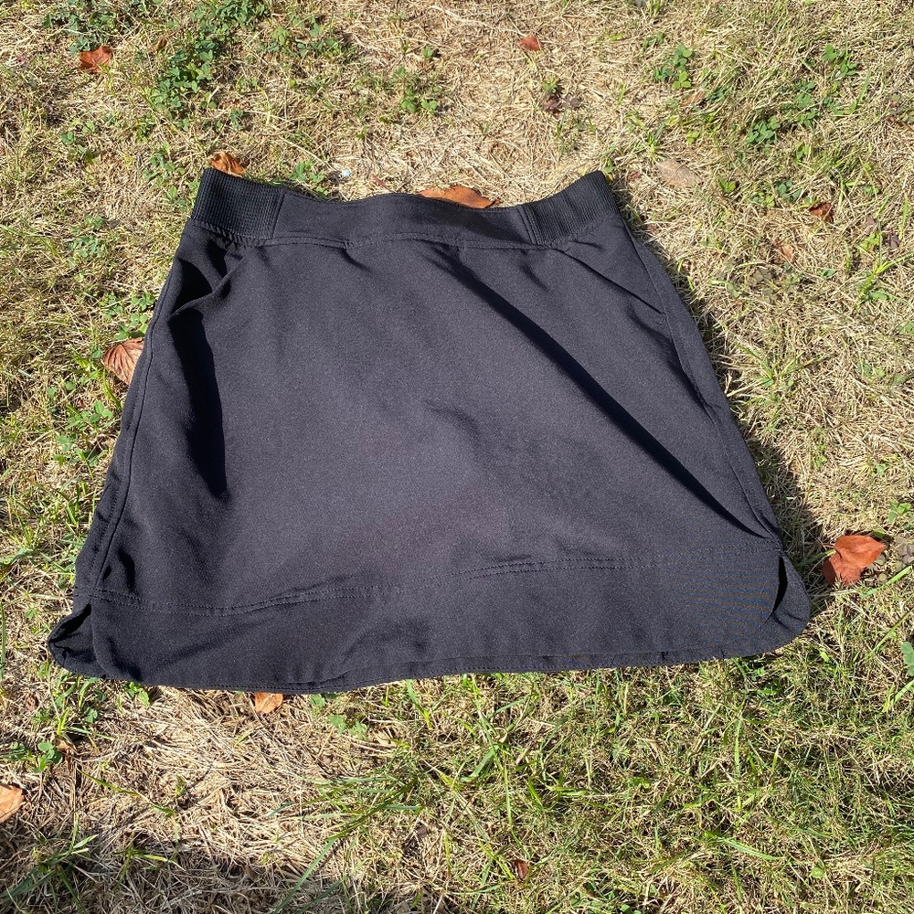 Black mini skirt